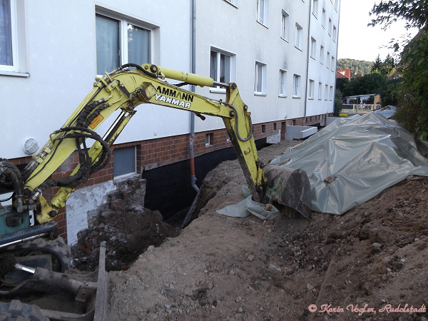 Bauarbeiten in Cumbach